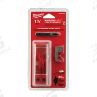 MILWAUKEE Self Feed Drill Bit Component: Hardened Steel, 1 1/2 in Blade Dia, 3 Blades (MPN 48-25-5225). Key specifications — attr255730: Storage Case; attr255719: Milwaukee Switchblade Self-feed Bit; attr277224: MILWAUKEE.