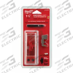 MILWAUKEE Self Feed Drill Bit Component: Hardened Steel, 1 1/2 in Blade Dia, 3 Blades (MPN 48-25-5225). Key specifications — attr255730: Storage Case; attr255719: Milwaukee Switchblade Self-feed Bit; attr277224: MILWAUKEE.