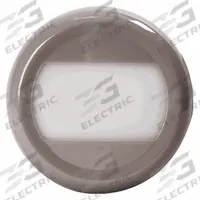 ECCO Dome Light: Round, 12-24V DC, LED, Clear, White, 5 1/8 in Overall Dia, 5 1/8 in Overall Lg (MPN EW0205). Key specifications — Lens Color: Clear; Mount Type: Fastener; Electrical Connection: Blunt Cut Wires; Housing Color: White; Brand: ECCO; Operating Voltage: 12-24V DC; Mount Style: Surface.