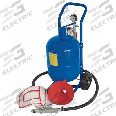 WESTWARD Portable Abrasive Blaster: Pressure Feed, 45 lb Media Capacity - Pressure-Feed Portable Abrasive Blasters