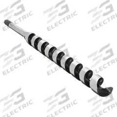 IRWIN Auger Drill Bit: 9/16 in Drill Bit Size, 17 in Overall Lg, Hex Shank, 7/16 in Shank Hex Size (MPN 3043006). Key specifications — attr255259: Ship Auger; attr255260: Carbon Steel; attr255261: PTFE; attr277197: IRWIN.
