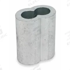 DAYTON Wire Rope Oval Sleeve: Oval Sleeve, Swage, 1/16 in Compatible Rope Dia, Copper, 25 PK (MPN 2VKA4). Key specifications — Material: Copper; Brand: DAYTON; Finish: Zinc Plated.