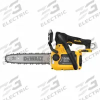 DEWALT Chainsaw: 12 in Bar Lg, Top Handle, Auto Chain Oiler, 20 V, Battery-Powered (MPN DCCS673B). Key specifications — Brand: DEWALT.
