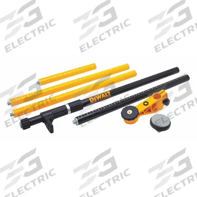 DEWALT Laser Mounting Pole: 10 ft, Laser Levels, Case, Aluminum - Laser Level Mounting Poles