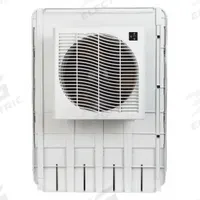 MASTERCOOL Window Evaporative Cooler: 1,600 sq ft, 2 gal Water Capacity, 5-15P, 1/3 hp HP (MPN MCP44). Key specifications — Number of Speeds: 2; Brand: MASTERCOOL.