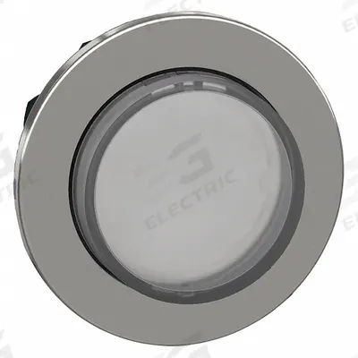 SCHNEIDER Extended Push Button: 30 mm Mounting Size, Metallic - Illuminated Extended-Length Push-Button Operators