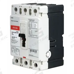 EATON Molded Case Circuit Breaker: 30 A Amps, 100kA at 240V AC, Fixed, ABC, Load Side Lug, Std, HFD (MPN HFD3030). Key specifications — attr217792: HFD; attr196056: 100kA at 240V AC; attr196057: Fixed; attr196058: ABC; attr196059: Load Side Lug; attr196061: 225A/F.