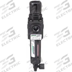 SPEEDAIRE Filter-Regulator: Compact Series, 3/8 in NPT, 80 cfm, 40 micron, 5 psi to 150 psi, Zinc (MPN 4ZK84). Key specifications — attr109419: SPEEDAIRE; attr109429: Zinc; attr109463: No; attr109467: Rubber; attr109468: Compact.
