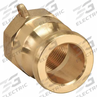 DIXON VALVE & COUPLING Cam and Groove Adapter: 4 in Coupling Size, 4 in Hose Fitting Size, 4 in -8 Thread Size - Type A Forged Brass Cam & Groove Fittings