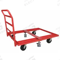 APPROVED VENDOR Pallet Dolly: 3,600 lb, Red, (4) Swivel with Floor Lock, Plastic, Tilt Not Included (MPN 48J093). Key specifications — Caster/Roller Configuration: (4) Swivel with Floor Lock; Brand: APPROVED VENDOR; Color: Red.