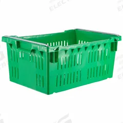 ORBIS Stacking and Nesting Tote: 15.7 gal, 23 5/8 in x 15 3/4 in x 13 1/4 in, Green, 10 to 20 gal (MPN AF2416-13 Green). Key specifications — Nestable: Nesting Capable; Brand: ORBIS; Material: Plastic.