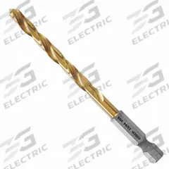 BOSCH Hex Shank Drill Bit: 7/32", 135° Split Point, TiN-Coated HSS, Impact Rated (MPN TI2141IM). Key specifications — attr1234973: Impact Rated; attr1234966: BOSCH; attr1234978: 0.2188.