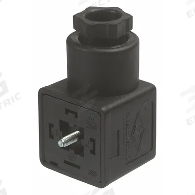 CANFIELD IND. Solenoid Valve Connector: 2+ Ground Down, G5100-1090000 - Plumbing