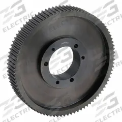 APPROVED VENDOR Timing Belt Pulley: Curvilinear, Bushed, For HTD Timing Belt Section, 90 Teeth (MPN QD90-8M-30). Key specifications — Brand: APPROVED VENDOR; Finish: Black Oxide; For Belt Series: PowerGrip® HTD®; For Bushing Size: SK.
