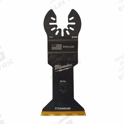 MILWAUKEE Oscillating Tool Blade: 1 3/4 in Blade Wd, 4 1/4 in Overall Lg, Straight Cutting - Open-Back Universal OIS Mounted Blades