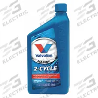 VALVOLINE 2-Cycle Engine Oil: Conventional, Not Biodegradable, 1 qt Size, Bottle, Not Specified (MPN 822386). Key specifications — SAE Grade: Not Specified; Brand: VALVOLINE; Biodegradable: Not Biodegradable; Compatible Vehicle Type: Motorcycles; Oil Series: Marine 2-Stroke TCW-3.
