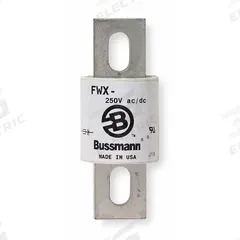 Semiconductor Fuse: FWX Series, Fast-Acting, 600 A, 250 V AC, 250 V DC DC Volt Rating (MPN FWX-600A). Key specifications — Series: FWX; Brand: BUSSMANN; Voltage Type: AC/DC.