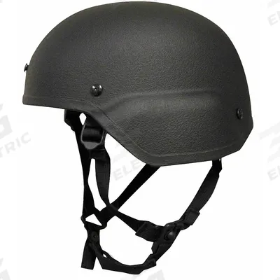 UNITED SHIELD Level IIIA Standard Cut Helmet: M Fits Hat Size, Suspension, Black, Aramid - Level IIIA High Cut Helmet