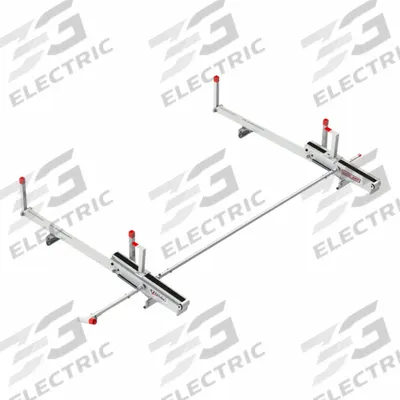 WEATHER GUARD Van Roof Rack: Aluminum, 19 in Overall Ht, 112 in Overall Lg, 62 in Overall Wd - Van Roof Racks