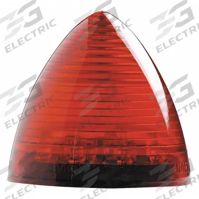 MAXXIMA Clearance Marker Light: Clearance Light, LED, Round, Surface Mount, Red - Clearance Lights