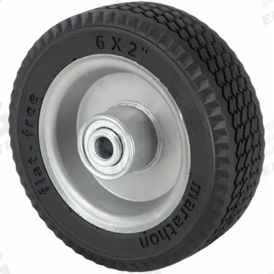 APPROVED VENDOR Flat-Free Wheel: 6 in Wheel Dia., 1 29/32 in Wheel Wd, Polyurethane - Flat-Free Polyurethane Foam Wheels