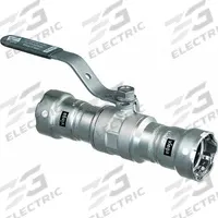 VIEGA MEGAPRESS Manual Two-Way Ball Valve: 2 in, Carbon Steel, Straight, Press x Press, Two-Piece (MPN 28970). Key specifications — Brand: VIEGA MEGAPRESS; Handle: Locking Lever.