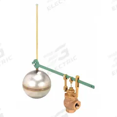 KECKLEY Float Valve Assembly: For Water Media, Angle Valve Body, Cylindrical, Horizontal Piping, Adj (MPN 17SA/BB). Key specifications — Mounting: Horizontal Piping; Arm Adjustability: Adjustable; Brand: KECKLEY; Flow Rate: 13 gpm @ 1 psi; For Media: Water; Rod Thread: 5/16"-18; Valve Series: 7; Valve Body Style: Angle.