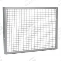 Outlet Guard: For Use With 2C798/3C073, Outlet, Steel, Baked Enamel, 1/2 in Wire Spacing, 2RXR2. Key specifications — Manufacturer Part Number: 2RXR2; Compatible with Grainger Part Number: 2C798; Finish: Baked Enamel; Brand: DAYTON; Guard Type: Outlet; Includes Mounting Hardware: Yes; Standards: OSHA Compliant; Material: Steel.
