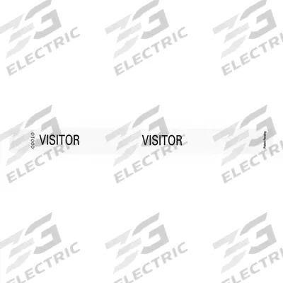 ID Wristband: Visitor, 10 in Overall Lg, 1 in Overall Wd, Tyvek, White - Security Wristbands