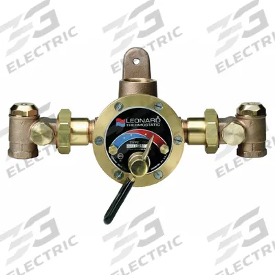LEONARD VALVE Thermostatic Mixing Valve: For Steam/Water Media - Steam & Cold Water Mixing Valves