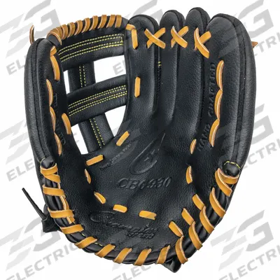 CHAMPION SPORTS Fielder's Glove: Black, Nylon, Left-Handed, Youth, 10 in Overall Lg - Baseball Gloves