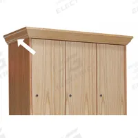 HALLOWELL Crown Molding: 18 in x 18 in x 4 in, For 18 in Locker Wd, For 18 in Locker Dp, Red Oak (MPN WCME18W-RO). Key specifications — Manufacturer Part Number: WCME18W-RO; Brand: HALLOWELL; Material: Furniture Grade Plywood With Veneer; Product Type: End Crown Molding; Color: Red Oak.