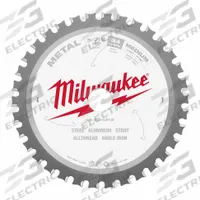 MILWAUKEE Circular Saw Blade: 5 7/8 in Blade Dia., 34 Teeth, 0.06 in Cut Wd, 13/16 in Arbor Size (MPN 48-40-4215). Key specifications — attr1116119: MILWAUKEE; attr1145631: Ferrous Metals.