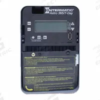 INTERMATIC Electronic Timer: 7 day, Astronomic, 120-277V AC, SPST, Digital (MPN ET2805C). Key specifications — Body Material: Metal; Indoor/Outdoor Usage: Indoor; Astronomic Functionality: Astronomic; Mounting Style: Surface; Brand: INTERMATIC.
