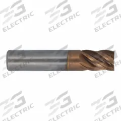 CLEVELAND Corner Radius End Mill: Carbide, T-Max Coated, 5 Flute, 7/16" Mill Dia, 5/8" LOC (MPN C70554)