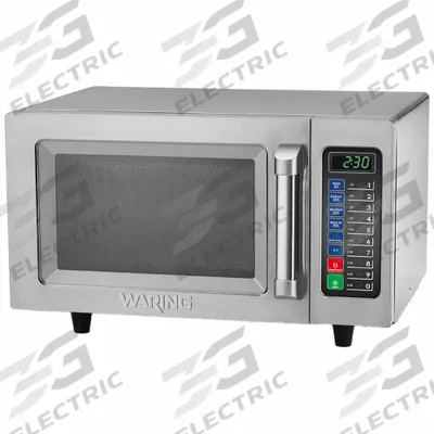 WARING COMMERCIAL Medium-Duty Microwave: 0.9 cu ft Oven Capacity, 1,000 W Cooking Watt - Commercial Countertop Microwaves