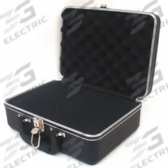 PLATT Protective Case: 8 in x 12 in x 5 in Inside, Pick and Pluck/Solid, Black, Stationary, 3 lb Wt (MPN 1412). Key specifications — Closure Type: Keyed; Brand: PLATT; Carry-On Size: Yes.