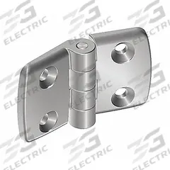 Hinge: 48 mm x 77 mm, 40 Series, For 8 mm Slot Wd, Silver, Aluminum, 6.6 mm Mounting Hole, Butt (MPN 095A4040F). Key specifications — Brand: FATH INC.; Product Type: Standard Hinge; Material: Aluminum; Hinge Type: Butt.
