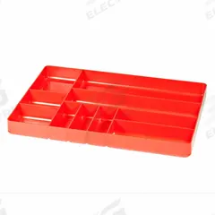 ERNST MANUFACTURING Compartment Tray for Drawer: Red, 11 in Overall Wd, 16 in Overall Lg (MPN 5010). Key specifications — Brand: ERNST MANUFACTURING; Color: Red; Product Type: Tool Tray.