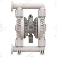 VERSAMATIC Double Diaphragm Pump: Polypropylene Body, 2 in, Flange Connection, 177 gpm, PTFE Valve (MPN E2PA5F5T9C). Key specifications — Brand: VERSAMATIC; Seat Material: PTFE; Check Valve Material: PTFE.