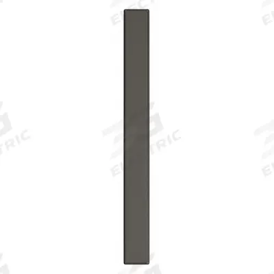 ASI GLOBAL PARTITIONS Partition Column: Steel, Smooth Semi Gloss, Black, 70 in Ht, 7 in Wd - Pilasters for Bathroom Partitions