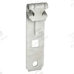 C-Purlin Clip: Steel, 1/16 in to 1/4 in, 160 lb Load Capacity (MPN VF14). Key specifications — Beam Flange Thickness: 1/16 in to 1/4 in; Load Capacity: 160 lb; Overall Height: 3-1/2 in; Material: Steel; Finish: Corrosion Resistant Coated; Color: Gray; Mounting Location: Surface; Mounting Hole Diameter: 0.25 in.