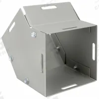 WIEGMANN Wireway 45 Degree Elbow: 6 in Wd, 6 in Ht, 16 ga Gauge, 1, Screw-On Cover, Steel (MPN L060645). Key specifications — Brand: WIEGMANN; Cover Location: Top or Bottom; Finish: Powder Coated; Overall Length: 9 in; Cover Locking Style: Screw Clamps; Cover Type: Hinged/Screw-On; With/Without Knockouts - Broad: No; Cover Type - Broad: Screw-On Cover.
