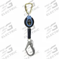 DURATECH Self-Retracting Lifeline: 2 1/2 inSteel Rebar Hook Anchor, Harness Steel Carabiner (MPN 82911SC3). Key specifications — Brand: DURATECH; ANSI SRL Type: SRL; ANSI SRL Class (2014): Class B; RFID Equipped: No; Lifeline Material: Kevlar; Sealed: No; Anchorage End Connection Type: Rebar Hook; Anchoring Location: Overhead or Waist Level.