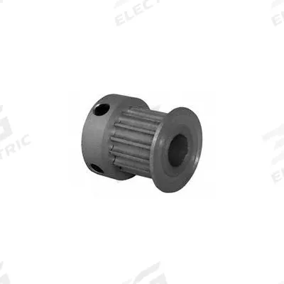 Dayton Timing Pulley: Curvilinear, Fixed, For 9 mm Belt Wd, 14 Teeth, 3 mm Pitch - HTD Section Fixed-Bore Timing Pulleys with Hub