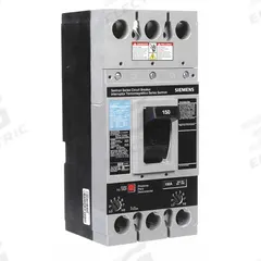 SIEMENS Molded Case Circuit Breaker: 150 A Amps, 22kA at 600V AC, Fixed, Lug, ABC, FXD6-A, 600V AC (MPN FXD62B150). Key specifications — Phase Connection: ABC; Instantaneous Trip: Fixed; Terminal Connection: Lug; Series: FXD6-A; Max. AIR Rating: 22kA at 600V AC.