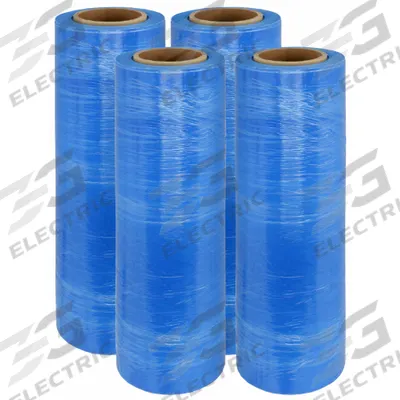 ARMOR SHIELD Stretch Wrap Film: Std Duty, 80 ga Gauge, 18 in Overall Wd, 1,500 ft Overall Lg - Hand-Grade VCI Stretch Wrap