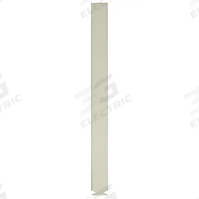 ASI GLOBAL PARTITIONS Partition Column: Steel, Powder-Coated, Almond, 70 in Ht, 7 in Wd - Pilasters for Bathroom Partitions