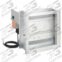 12.8"H-W 14.5"L Squ Mtrzd Contrl Dampr: For 12 in Dia, 14 1/2 in L, 11 3/4 in H, 11 3/4 in W, Single (MPN 5NKK1). Key specifications — Nameplate Voltage: 100/240V AC; Blade Seal Material: TPV; Blade Type: Flat Blade; Brand: DAYTON; Maximum Air Velocity: 3500 fpm; Switch Action: Normally Open.