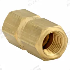 APPROVED VENDOR Poppet Spring Check Valve: Poppet, Inline Valve Body, 1/4 in Pipe Size, FNPT x FNPT (MPN CHK BRS 450-4F4F-B). Key specifications — Brand: APPROVED VENDOR.